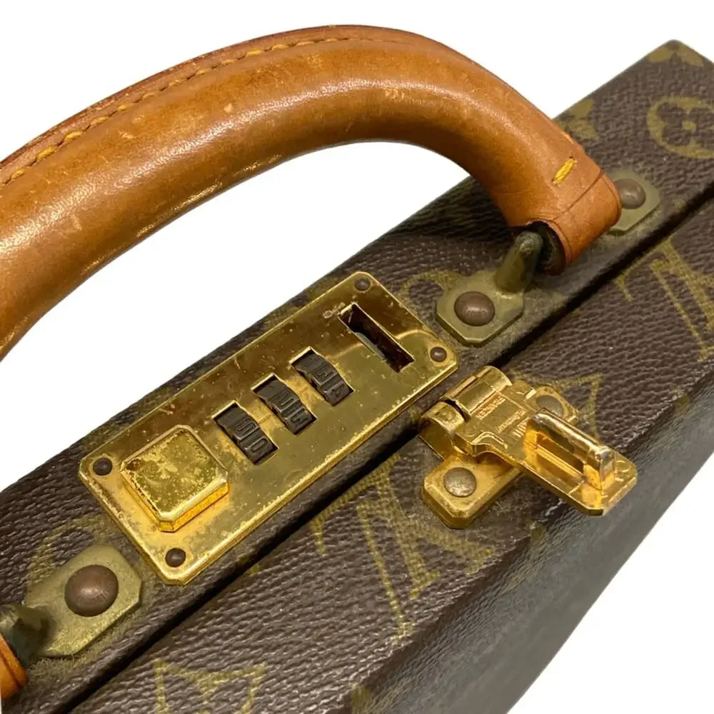 Louis Vuitton Vertical attache case Monogram Trunk Case M53175